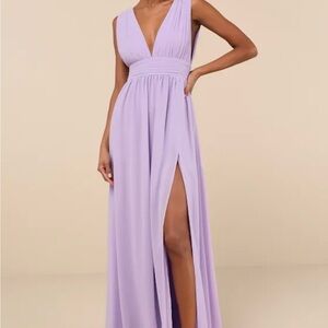 Heavenly Hues Lavender Maxi Dress